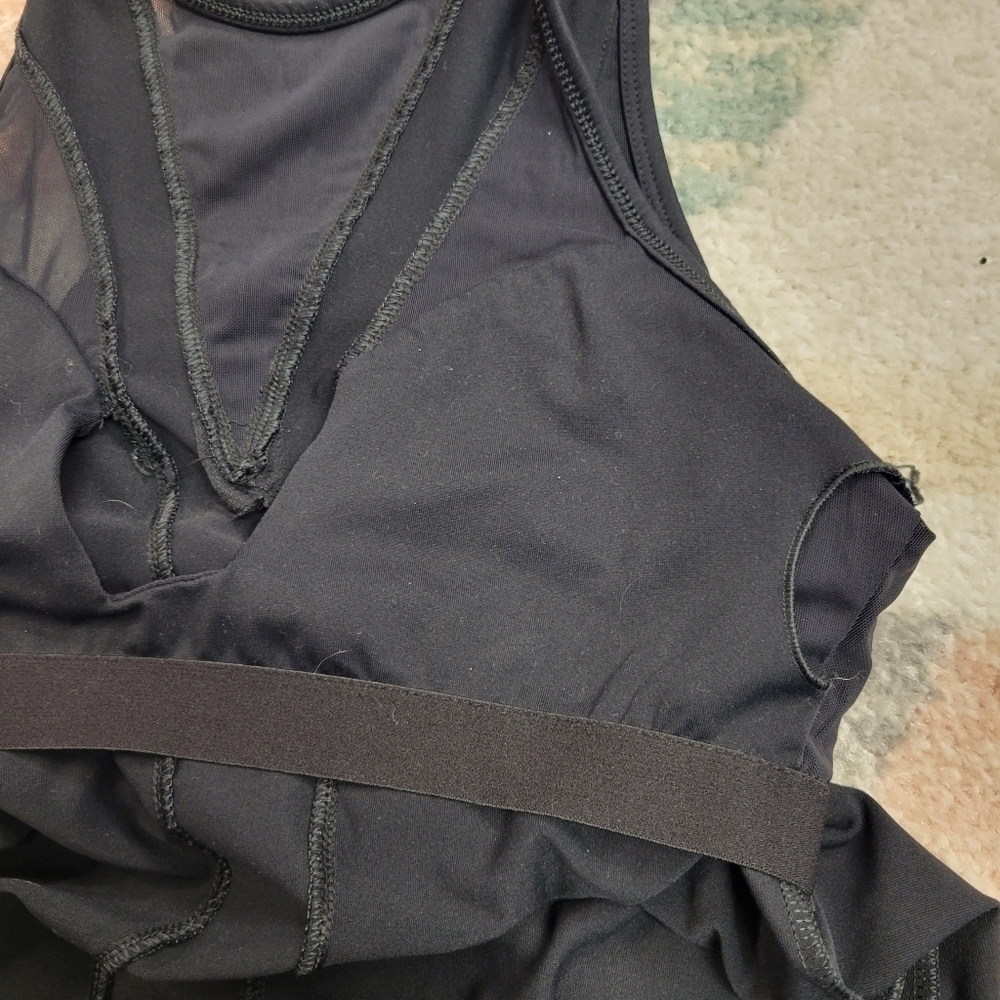 Fabletics Black Mesh Racerback Tank Top Size Small - Picture 6 of 7